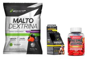 Kit resistencia ciclista: maltodextrina 1 kg + energel10 un + thermo abdomen body action.