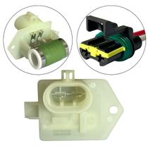 Kit Resistência E Conector Fiat Novo Uno Palio Sistema Denso