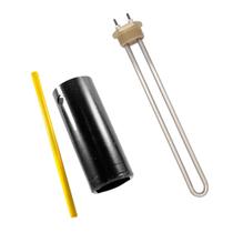 Kit Resistência Elétrica Para Boiler Aquecedor Solar Tubo Rosca 1 1/4 3000w 220v Inox Com Chave 46mm Kit Resistência Elétrica Para Boiler Aquecedor Solar Tubo Rosca 1 1/4 3000w 220v Inox Com Chave 46mm
