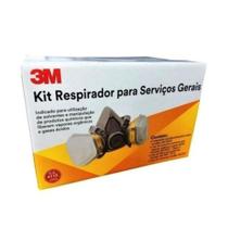 Kit Respirador 3m 6200 com cartucho 6003, filtro 5N11 e retentor 501