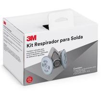 Kit Respirador Mascara 3M 6200 para Lixamento Kit Respirador Mascara 3M 6200 para Lixamento