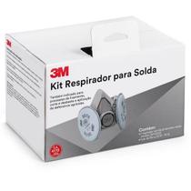 Kit Respirador Mascara 3M 6200 para Solda