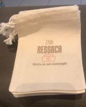 Kit Ressaca Saquinhos Sacolinhas em Algodão Crú 9x13cm para acessórios com personalização
