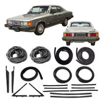 Kit Restauração Borracha Porta Vidro Opala 2 Portas 85 A 90 Kit Restauração Borracha Porta Vidro Opala 2 Portas 85 A 90