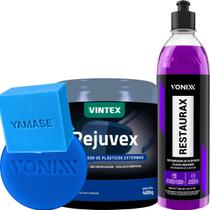 kit Restaurador de Plasticos Restaurax e Rejuvex Vonixx