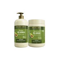 Kit Restaurador Pós Química Shampoo e Banho de Creme 1L Bio Extratus - Cabelos Danificados