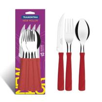 Kit Restaurante 12 Talheres Tramontina Faca Garfo Colher VM