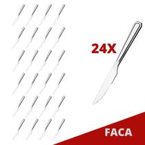 Kit Restaurante Faca De Reforçada Inox 24 Pçs Bar / Casa Kit Restaurante Faca De Reforçada Inox 24 Pçs Bar / Casa