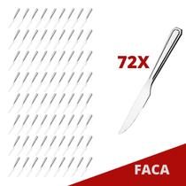 Kit Restaurante Faca De Reforçada Inox 72 Pçs Bar / Casa