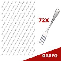 Kit Restaurante Garfo De Reforçada Inox 72 Pçs Bar / Casa