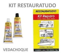 Kit Restauratudo Reparo Cola Pchoque vedachoque 190g Kit Restauratudo Reparo Cola Pchoque vedachoque 190g