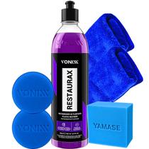 Kit Restaurax 500ml Revitalizador de Plasticos Borracha