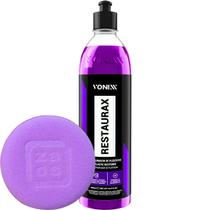 Kit Restaurax Revitalizador Restaurador Renovador de Plasticos 500ml Vonixx Aplicador De Espuma Para Produtos Kit Restaurax Revitalizador Restaurador Renovador de Plasticos 500ml Vonixx Aplicador De Espuma Para Produtos