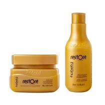 Kit Restore Line Hobety Shampoo 750ml e Mascara 750g