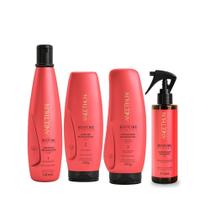 Kit Restore System Shampoo 300ml + Máscara 250g + Finalizador 250g + Acidificante Reconstrução e Selagem Capilar Kit Restore System Shampoo 300ml + Máscara 250g + Finalizador 250g + Acidificante Reconstrução e Selagem Capilar