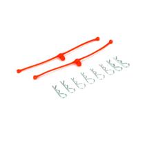 Kit Retentores de Presilha de Carroceria Laranja com Body Clips Carro RC Du-Bro 2252 Kit Retentores de Presilha de Carroceria Laranja com Body Clips Carro RC Du-Bro 2252