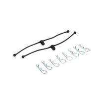 Kit Retentores de Presilha de Carroceria Preto com Body Clips Carro RC Du-Bro 2245 Kit Retentores de Presilha de Carroceria Preto com Body Clips Carro RC Du-Bro 2245