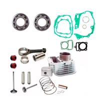 Kit Retifica Motor Biela Juntas Valvulas Titan 125 2000-01