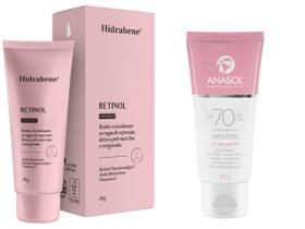 Kit Retinol Acido Hialurônico + Clareador Facial Fps70