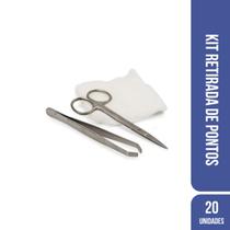 Kit retirada de pontos estéril descartável (kit c/20 unds) - kolplast Kit retirada de pontos estéril descartável (kit c/20 unds) - kolplast