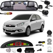 Kit Retrovisor Lcd Camera Sensor De Estacionamento Fiat Siena - OESTESOM Kit Retrovisor Lcd Camera Sensor De Estacionamento Fiat Siena - OESTESOM