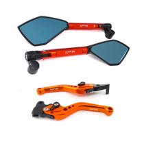 Kit Retrovisor Manete Crosser Xtz Factor Lona Rx Tt Rd 125 Dt 180