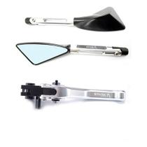 Kit Retrovisor Manete Honda Biz 125 Freio A Disco