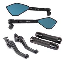 Kit Retrovisor Manopla Manete Crosser Fazer Lander Factor