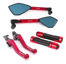 Kit Retrovisor Manopla Manete Rx Tt 125 Crosser Factor Lona