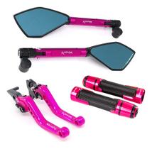 Kit Retrovisor Manopla Manete Twister Strada Nh 190 Cb300r