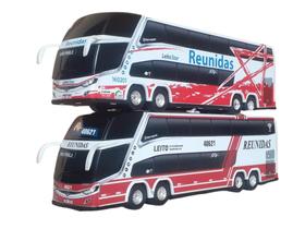 Kit Reunidas Miniatura Ônibus 2 Andares