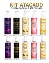 Kit Revenda 5 Body Splash + 5 Hidratantes Atacado Sortidos