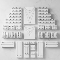 Kit Revenda 700 Acessórios Femininos em Aço Inox Kit Revenda 700 Acessórios Femininos em Aço Inox