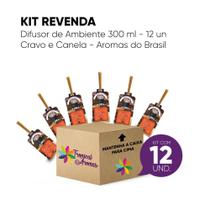 Kit Revenda Difusor Cravo e Canela 300 ml - 12 UN Kit Revenda Difusor Cravo e Canela 300 ml - 12 UN