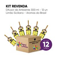 Kit Revenda Difusor Limão Siciliano 300 ml - 12 UN Kit Revenda Difusor Limão Siciliano 300 ml - 12 UN