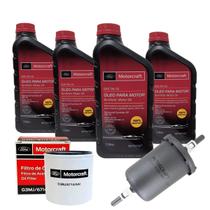 Kit Revisão 4 Litros de Óleo 5W30 Sintético + Filtro de Óleo e Combustível Ka 07 até 2013 Fiesta 02 até 2014 Ecosport 03 até 2012 Focus 07 até 2018