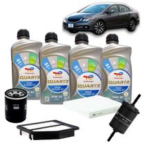 Kit Revisão 4 Litros de Óleo Total Quartz 10W30 + Kit de Filtros Mann Filter Honda Civic 1.8/2.0 16V Flex 2012 até 2016 Kit Revisão 4 Litros de Óleo Total Quartz 10W30 + Kit de Filtros Mann Filter Honda Civic 1.8/2.0 16V Flex 2012 até 2016