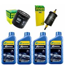 Kit Revisão 4 Litros Óleo 15W40 Ipiranga + Filtro de Óleo e Combustível Palio Siena Strada Punto Idea Doblo Stilo Motor 1.8 8V GM