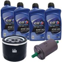 Kit Revisão 4 Litros Óleo Elf 10W40 Semissintético 1 Filtro Óleo 1 Filtro Combustível Clio Kangoo Symbol Motor 1.6 Todos Kit Revisão 4 Litros Óleo Elf 10W40 Semissintético 1 Filtro Óleo 1 Filtro Combustível Clio Kangoo Symbol Motor 1.6 Todos