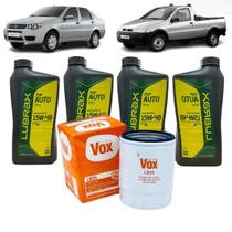 Kit Revisao 4lt Oleo Motor 15w40 Siena 1.0 Strada 1.3/1.4
