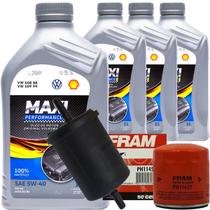 Kit Revisão 5w40 Vw Maxi Performance Filtro Oleo E Gasolina Up Polo Virtus Nivus T-Cross Golf Tsi Gol Voyage 3 Cilindros