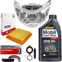 Kit Revisão Biz 125 06 Á 10 Óleo, Filtro Ar, Bloco, Lona