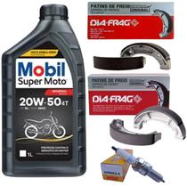 Kit Revisão Biz 125 2006 A 2010 Lona Freio, Oleo 20W50, Vela Kit Revisão Biz 125 2006 A 2010 Lona Freio, Oleo 20W50, Vela