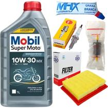 Kit Revisão Bros 160 16 Á 24 Filtros, Vela, Graxa, Óleo