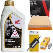 Kit Revisão Bros 160 16 Á 24 Vela, Oleo 10W30 Honda, Filtros Kit Revisão Bros 160 16 Á 24 Vela, Oleo 10W30 Honda, Filtros