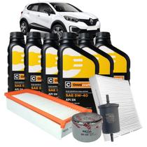 Kit Revisão Captur 2.0 16V - Óleo 5W40 + Filtros