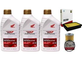Kit Revisão Cb 250f Twister 16 Á 22, Óleo, Filtros Óleo E Ar
