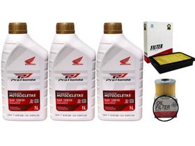 Kit Revisão Cb 250f Twister 16 Á 22, Óleo, Filtros Óleo E Ar