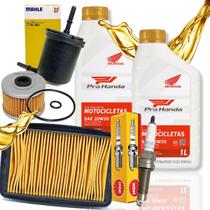 Kit Revisão Cb 250f Twister Óleo Honda 10w30 Filtros e Vela Ngk Kit Revisão Cb 250f Twister Óleo Honda 10w30 Filtros e Vela Ngk