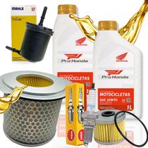 Kit Revisão Cb 300R 20092012 Troca Óleo Honda 10w30 Filtros e Vela grossa Ngk